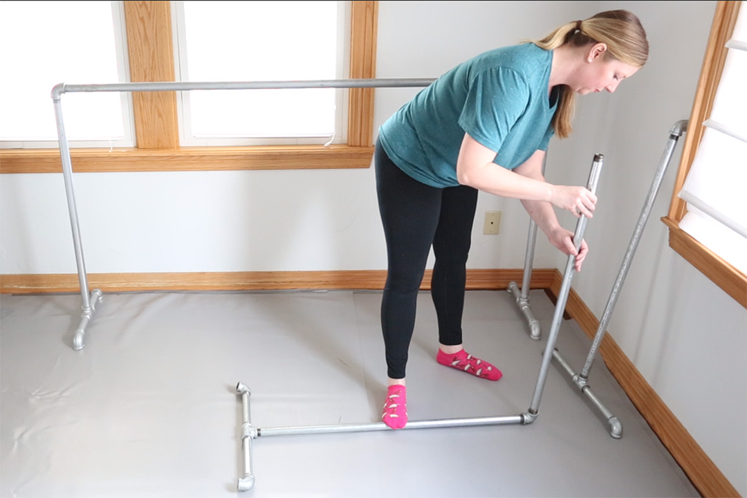 DIY Ballet Barre Tutorial from Ballerinas By Night